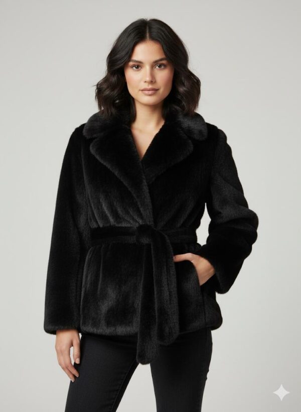 Haina blana sintetica scurta cod: 601 1 Haina blana sintetica scurta cod: 601