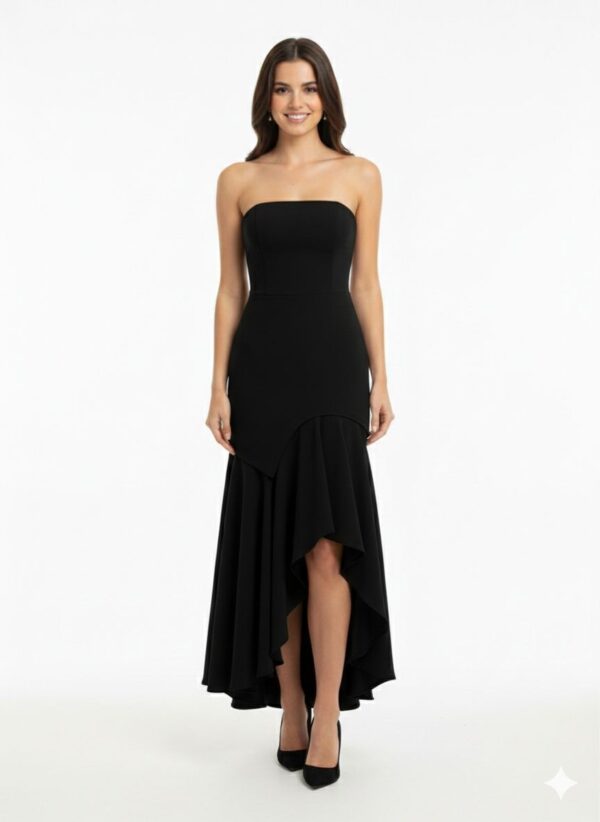 Rochie lungă elegantă cu cupe push-up, corset și fermoar ascuns lateral, stil elegant, pentru evenimente – Cod 5287