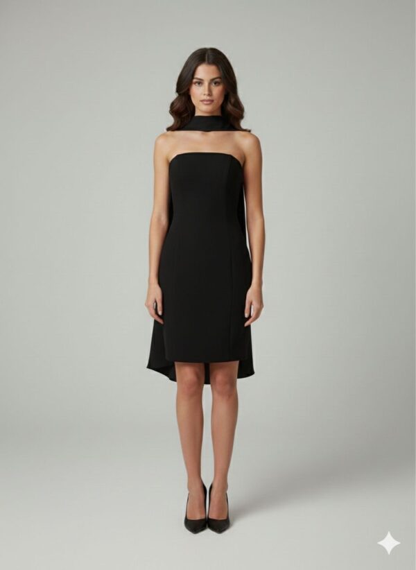 Rochie scurtă elegantă cu cupe push-up, corset și fermoar ascuns la spate, stil de ocazie, pentru evenimente – Cod 8448