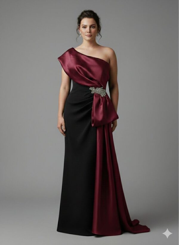 Rochie lungă elegantă cu cupe push-up, corset și fermoar ascuns la spate, stil elegant, pentru evenimente – Cod 9790