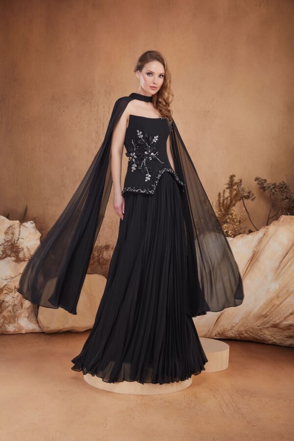 Rochie lungă de seară cu cupe push-up, corset și fermoar ascuns la spate, stil de seară, pentru evenimente – Cod 3195